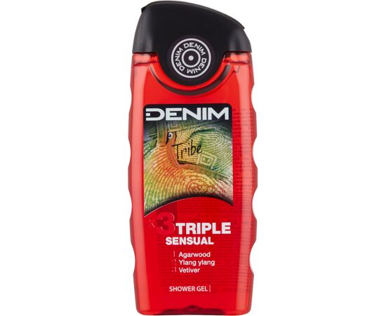 Гель для душу Denim Tribe потрійна чуттєвість 250 мл (8008970044408)