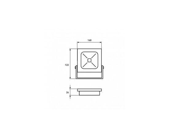 Прожектор Eurolamp LED-FL-30/6 black, изображение 2 Прожектор Eurolamp LED-FL-30/6 black, изображение 2