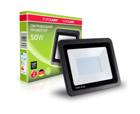 Прожектор Eurolamp LED-FL-50/6 black, зображення 3 Прожектор Eurolamp LED-FL-50/6 black, зображення 3