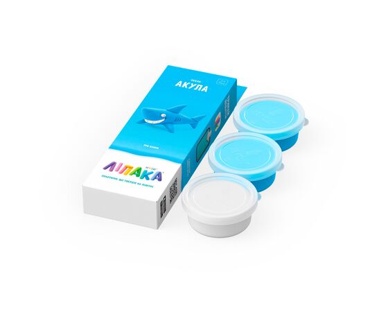 Набор для творчества Lipaka самостоятельно твердеющего пластилина Океан Акула (30057-UA01), изображение 2 Набор для творчества Lipaka самостоятельно твердеющего пластилина Океан Акула (30057-UA01), изображение 2