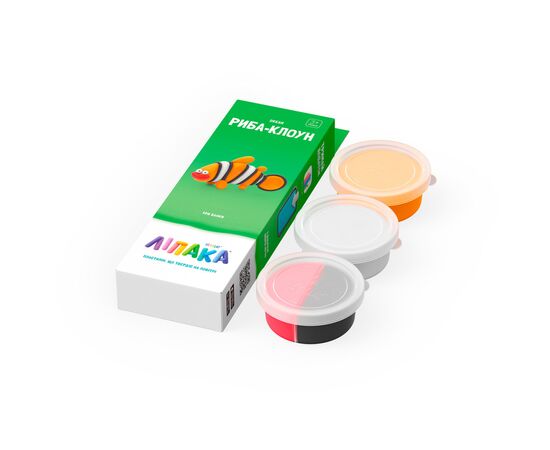 Набір для творчості Lipaka пластиліну, що самостійно твердіє, Океан: риба-клоун (30058-UA01), зображення 2