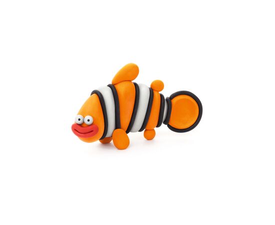 Набір для творчості Lipaka пластиліну, що самостійно твердіє, Океан: риба-клоун (30058-UA01), зображення 3