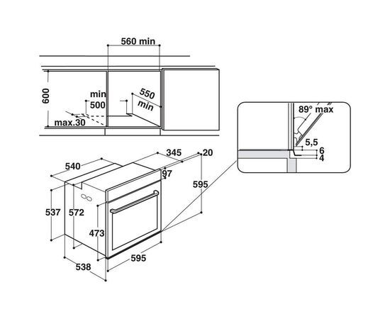 Духовой шкаф Whirlpool OAKZ97921CSNB, изображение 7 Духовой шкаф Whirlpool OAKZ97921CSNB, изображение 7