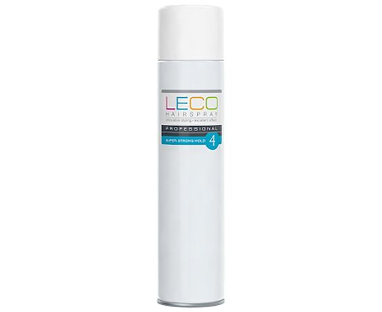 Лак для волос Leco 4 Сверхсильная фиксация 600 мл (XL 20102)