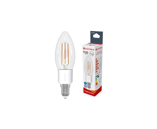 Лампочка Electrum C37 5W GL LC- 4FP Е14 4000K (A-LC-1880)