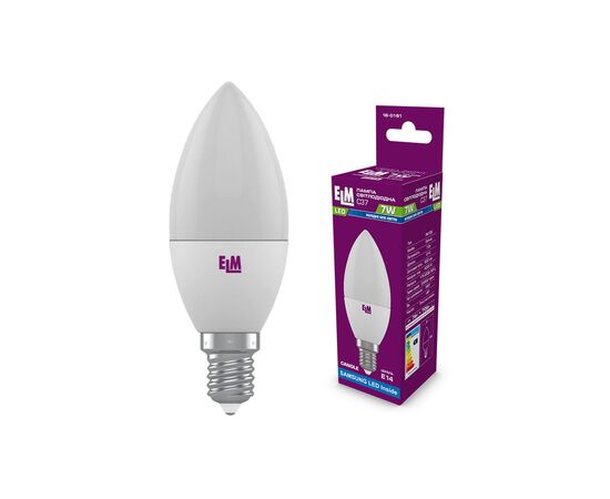 Лампочка ELM C37 7W PA10S E14 4000K (18-0161.)