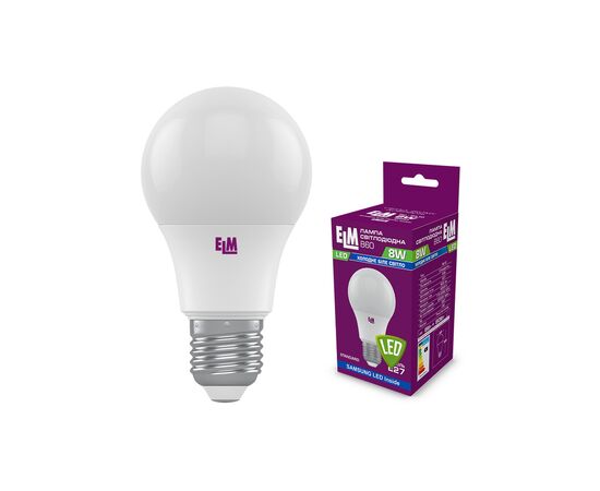 Лампочка ELM B60 8W PA10S E27 4000K (18-0186) Лампочка ELM B60 8W PA10S E27 4000K (18-0186)