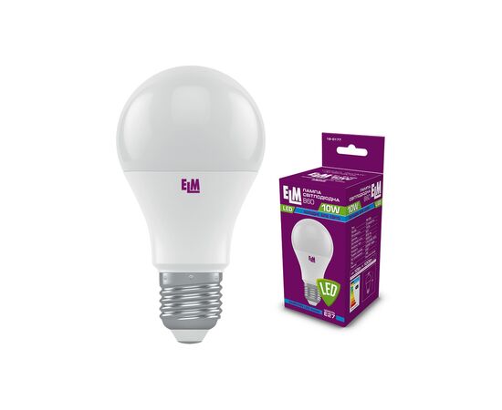 Лампочка ELM B60 10W PA10S E27 4000K (18-0177)