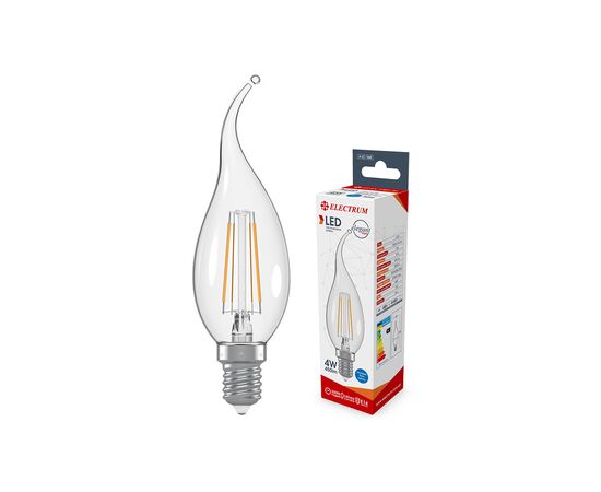Лампочка Electrum C37 4W GL LC- 4F Е14 4000K (A-LC-1368)
