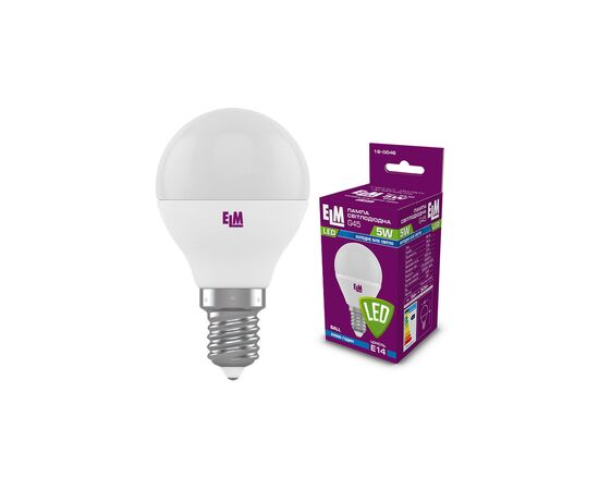 Лампочка ELM D45 5W PA10 E14 4000K (18-0046.)