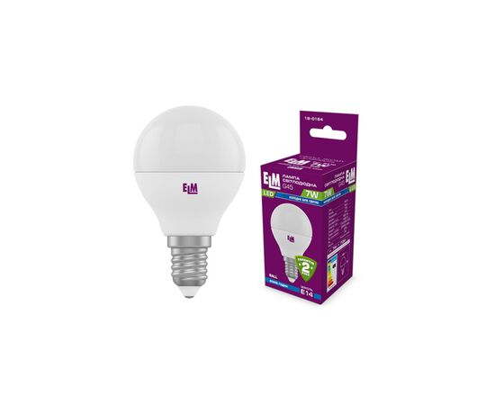 Лампочка ELM D45 7W PA10S E14 4000K (18-0164.)