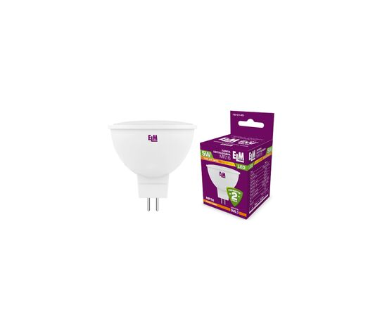 Лампочка ELM MR16 5W PA10 GU5.3 3000K (18-0145)