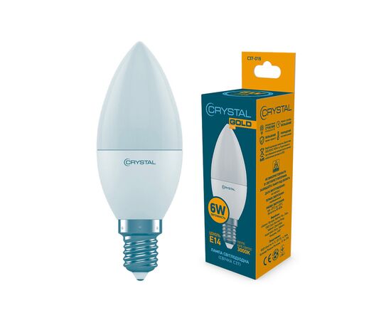 Лампочка CRYSTAL C37 6W PA Е14 3000K (C37-016)