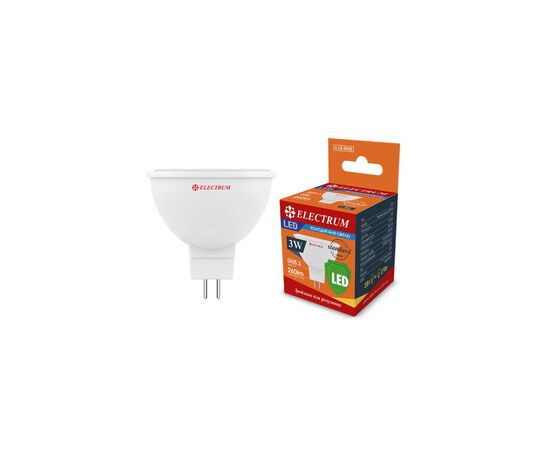 Лампочка Electrum MR16 3W PA LR- 6 GU5.3 4000K (A-LR-0958)