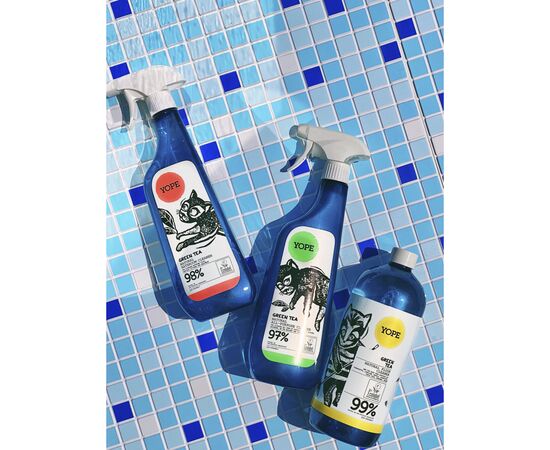 Средство для мытья пола Yope Green Tea Natural Floor Cleaner 1 л (5906874565087), изображение 7