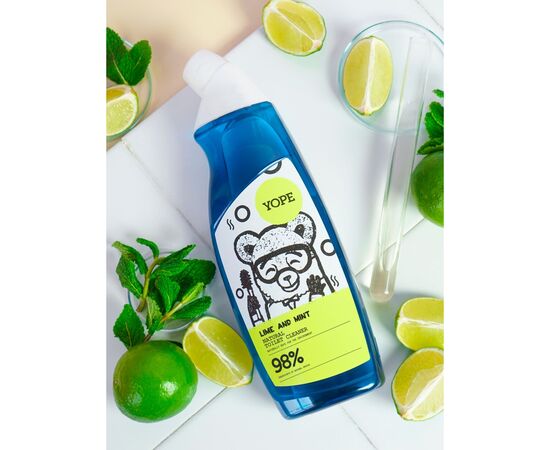 Средство для чистки унитаза Yope Lime and Mint Natural Toilet Cleaner 750 мл (5903760202712), изображение 2 Средство для чистки унитаза Yope Lime and Mint Natural Toilet Cleaner 750 мл (5903760202712), изображение 2