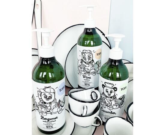 Средство для ручного мытья посуды Yope Bergamot, Verbena and Basil 750 мл (5906874565292), изображение 6 Средство для ручного мытья посуды Yope Bergamot, Verbena and Basil 750 мл (5906874565292), изображение 6