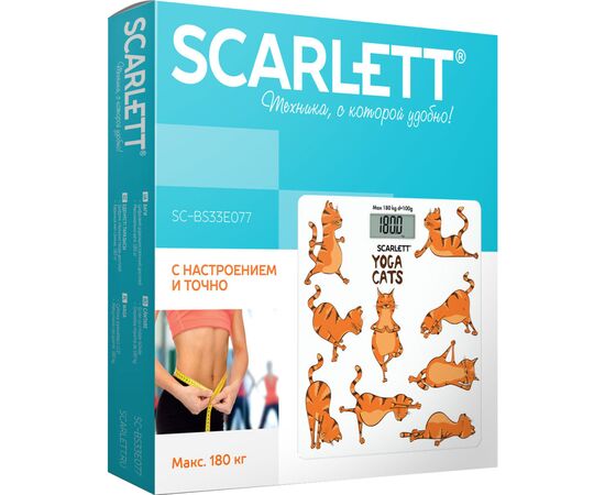 Весы напольные Scarlett SC-BS33E077, изображение 2 Весы напольные Scarlett SC-BS33E077, изображение 2