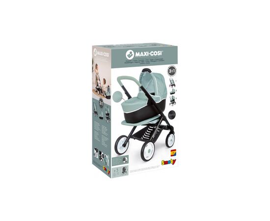 Коляска для кукол Smoby Maxi-Cosi&Quinny 3 в 1 Мятная (253120), изображение 2 Коляска для кукол Smoby Maxi-Cosi&Quinny 3 в 1 Мятная (253120), изображение 2