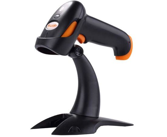 Сканер штрих-кода Supoin SK2201, 1D, USB, black, с подставкой (SK2201 Kits)