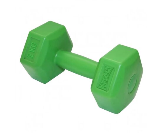 Гантель PowerPlay 4124 Hercules 2 кг Green (PP_4124_2kg), изображение 2 Гантель PowerPlay 4124 Hercules 2 кг Green (PP_4124_2kg), изображение 2