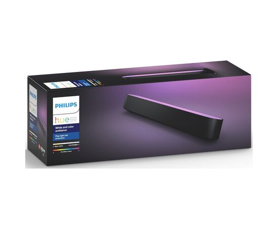 Світильник Philips Hue Play, 2000K-6500K, RGB, ZigBee, димування, додатковий модуль, чорн (915005939001), зображення 2 Світильник Philips Hue Play, 2000K-6500K, RGB, ZigBee, димування, додатковий модуль, чорн (915005939001), зображення 2