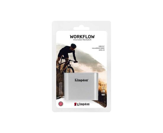 Считыватель флеш-карт Kingston Workflow Dual-Slot microSDHC/XC UHS-II (WFS-SDC), изображение 2 Считыватель флеш-карт Kingston Workflow Dual-Slot microSDHC/XC UHS-II (WFS-SDC), изображение 2