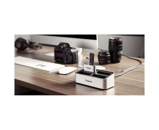 Считыватель флеш-карт Kingston Workflow Station Dock USB 3.2 Gen2 USB-A/C Hub (WFS-U), изображение 4