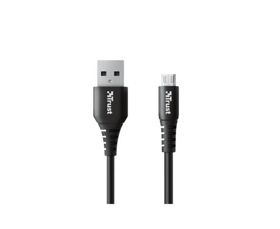 Дата кабель USB 2.0 AM to Micro 5P 1.0m NDURA black Trust (23567_TRUST)