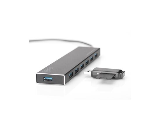 Концентратор Digitus USB 3.0 Hub, 7 Port (DA-70241-1), изображение 5 Концентратор Digitus USB 3.0 Hub, 7 Port (DA-70241-1), изображение 5