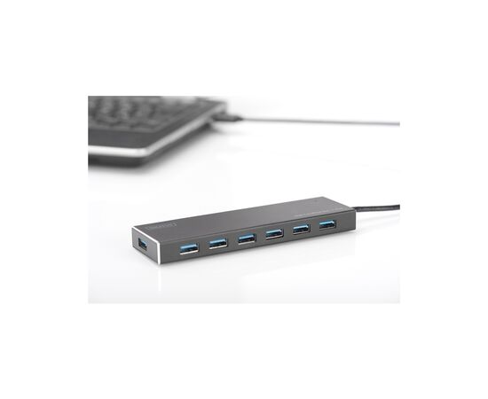 Концентратор Digitus USB 3.0 Hub, 7 Port (DA-70241-1), изображение 6 Концентратор Digitus USB 3.0 Hub, 7 Port (DA-70241-1), изображение 6