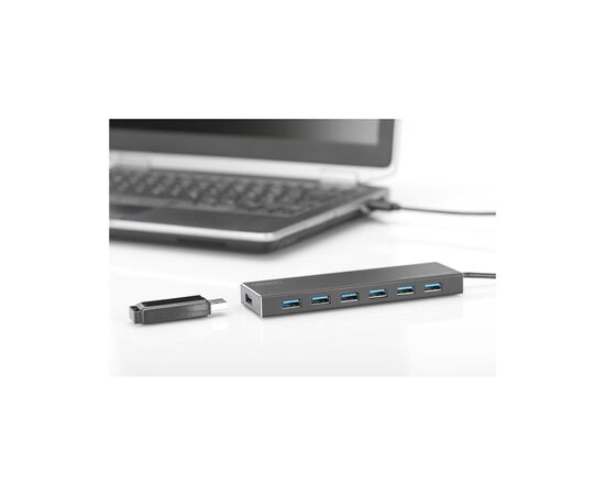Концентратор Digitus USB 3.0 Hub, 7 Port (DA-70241-1), изображение 7 Концентратор Digitus USB 3.0 Hub, 7 Port (DA-70241-1), изображение 7