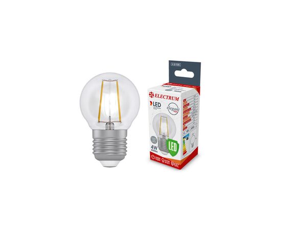 Лампочка Electrum D45 4W GL LB- 4F Е27 4000K (A-LB-1386)