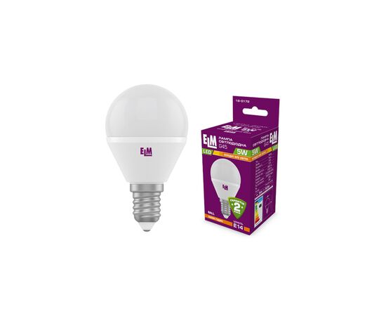 Лампочка ELM D45 5W PA10 E14 3000K (18-0172)