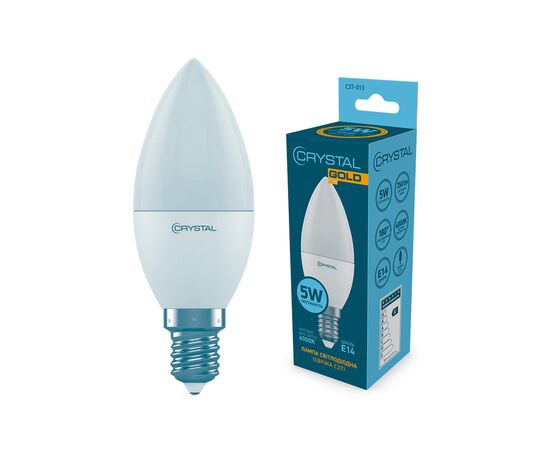 Лампочка CRYSTAL C37 5W PA Е14 4000K (C37-013)