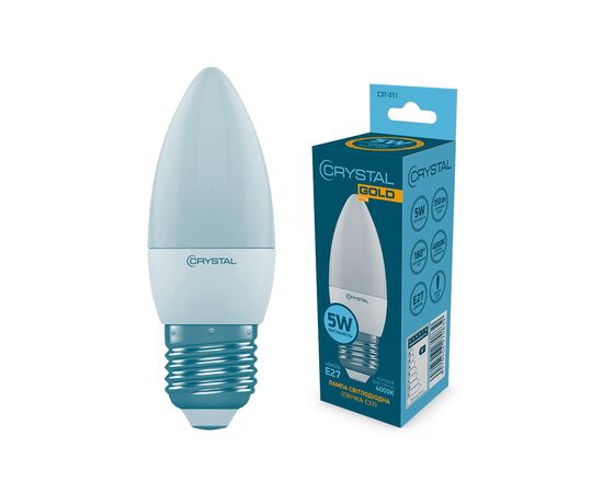 Лампочка CRYSTAL C37 5W PA Е27 4000K (C37-011)