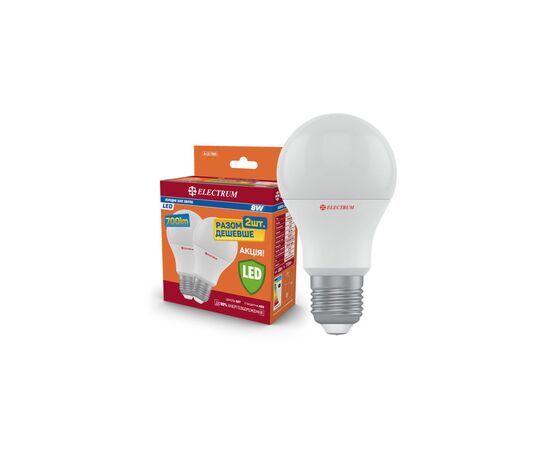 Лампочка Electrum A55 8W PA LS- 8х2 Е27 4000K 2шт. (A-LS-1888)