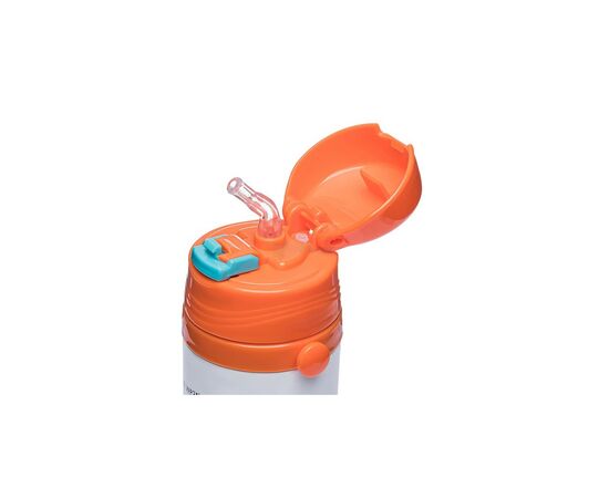 Поильник-непроливайка Stenson термос 350 мл Белый с оранжевым (MT-2087 white/orange), изображение 2 Поильник-непроливайка Stenson термос 350 мл Белый с оранжевым (MT-2087 white/orange), изображение 2