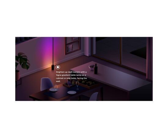 Светильник Philips Hue Signe, 2000K-6500K, RGB, Gradient, ZigBee, димування, 55см, чорний (915005987001), изображение 8 Светильник Philips Hue Signe, 2000K-6500K, RGB, Gradient, ZigBee, димування, 55см, чорний (915005987001), изображение 8