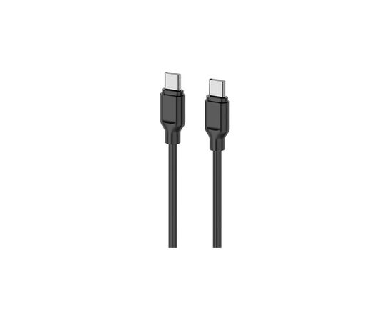 Дата кабель USB-C to USB-C 1.0m Glow 60W black 2E (2E-CCCC-BL)