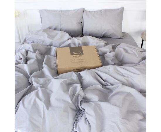 Постільна білизна MirSon Ranforce Elite 16-5703 Light Gray 175х210 двоспальний (2200004673967)