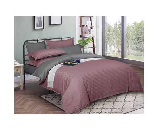 Постельное белье MirSon Satin Stripe 30-0008+ 30-0011Fenilla 160х220 Семейный (2200005257722)