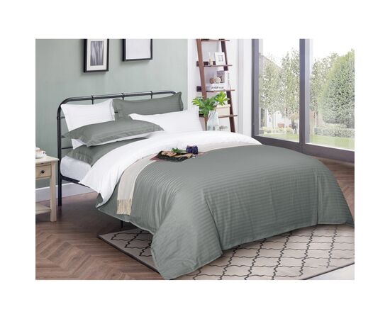 Постельное белье MirSon Satin Stripe 30-0010+ 30-0001Widad 160х220 Семейный (2200005258323)