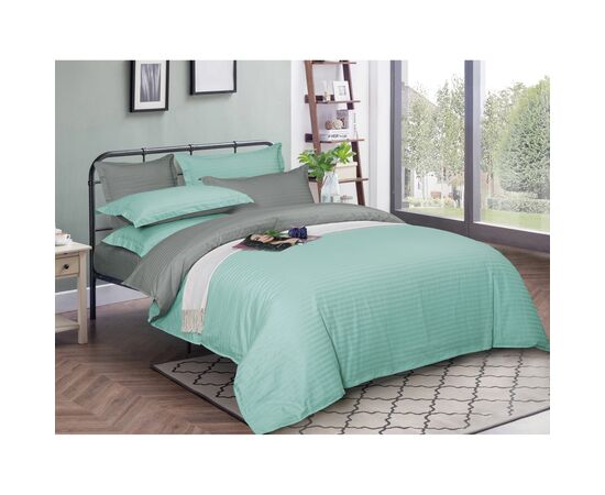 Постельное белье MirSon Satin Stripe 30-0014+ 30-0010 Airy 160х220 Семейный (2200005260524)
