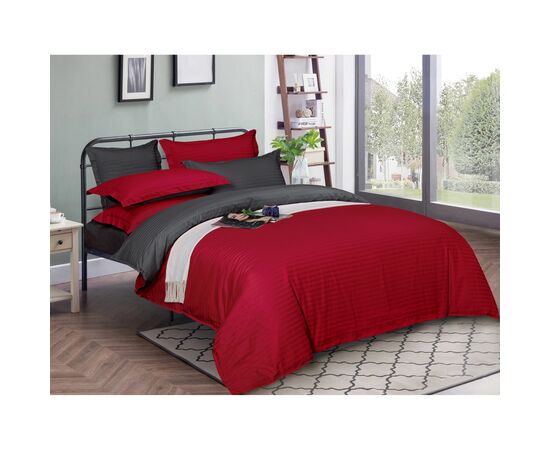 Постільна білизна MirSon Satin Stripe 30-0018 + 30-0012 Jeren 160х220 Сімейний (2200005264126)