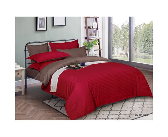 Постельное белье MirSon Satin Stripe 30-0018+ 30-0006 Brendon 160х220 Семейный (2200005262924)