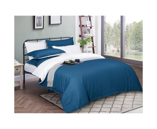 Постельное белье MirSon Satin Stripe 30-0019 + 30-0001Fatima 160х220 Семейный (2200005264522)