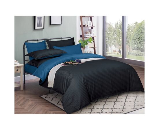 Постельное белье MirSon Satin Stripe 30-0021+ 30-0019 Minhvan 160х220 Семейный (2200005267325)