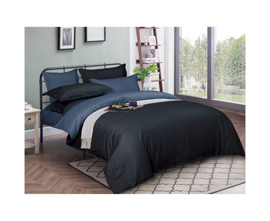 Постельное белье MirSon Satin Stripe 30-0021 + 30-0020 Likana 160х220 Семейный (2200005268322)