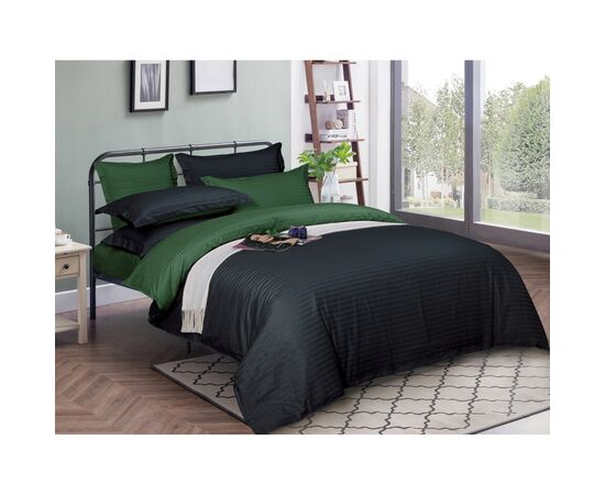 Постельное белье MirSon Satin Stripe 30-0021+ 30-0017Serikan 160х220 Семейный (2200005267127)